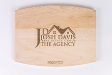 Load image into Gallery viewer, Laser Engraved Cutting Board - Arched with Juice Groove (9&quot;x12&quot;x3/4&quot;) / Maple
