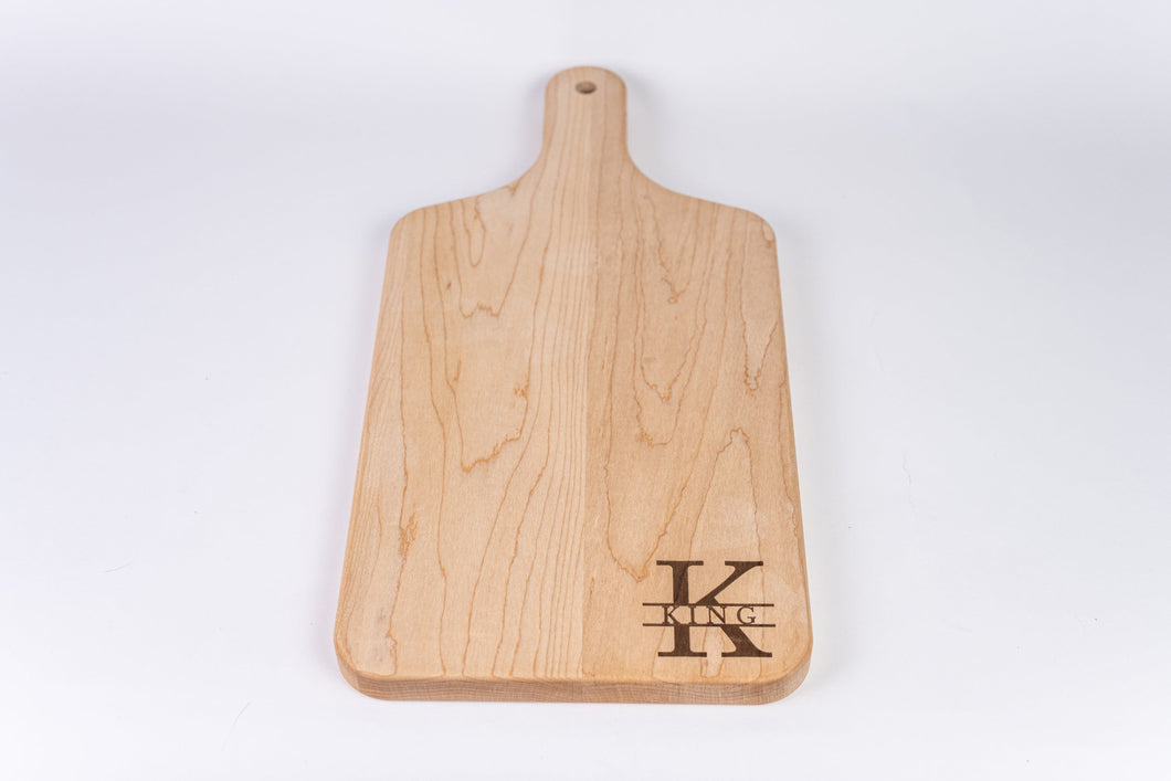Laser Engraved Charcuterie Board / Cheese Board with Handle - (8