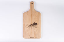 Load image into Gallery viewer, Laser Engraved Charcuterie Board / Cheese Board with Handle - (8&quot;x17&quot;x3/4&quot;) / Maple
