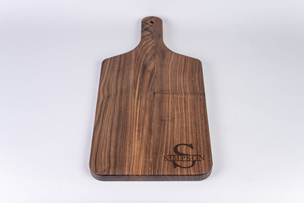 Laser Engraved Charcuterie Board / Cheese Board with Handle -  (8