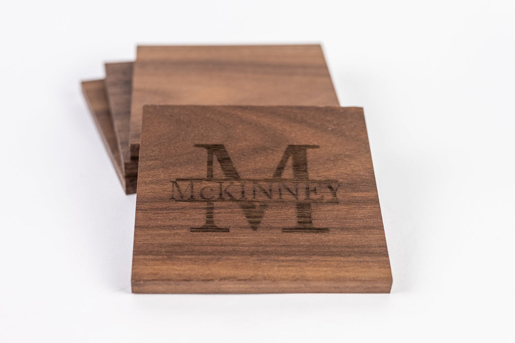 Laser Engraved Coasters - Square (4