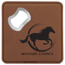 Load image into Gallery viewer, Leatherette Custom Branded Coaster Bottle Opener (Box of 24)
