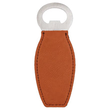 Load image into Gallery viewer, Leatherette Custom Branded Bottle Openers with Magnet (Set of 24)
